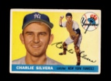 1955 Topps Baseball Card #188 Charlie Silvera New York Yankees EX/MT Condit