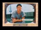 1955 Bowman Baseball Card #29 Hall of Famer Al Schoendienst St Louis Cardin