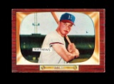 1955 Bowman Baseball Card #103 Hall of Famer Eddie Mathews Milwaukee Braves