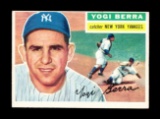 1956 Topps Baseball Card #110 Hall of Famer Yogi Berra New York Yankees. Ha