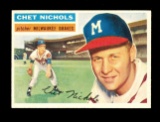 1956 Topps Baseball Card #278 Chet Nichols Milwaukee Braves NM+ Condition