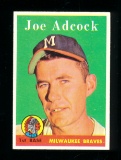 1958 Topps Baseball Card #325 Joe Adcock Milwaukee Braves NM+ Condition