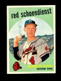 1959 Topps Baseball Card #480 Red Schoendienst Milwaukee Braves NM Conditio