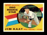 1960 Topps ROOKIE Baseball Card #136 Rookie Jim Kaat Washington Senators EX