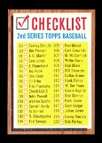 1962 Topps Baseball Card #98 Check List 89-176 Unchecked NM Condition