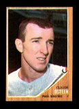 1962 Topps Baseball Card #501 Claude Osteen  Washington Senators NM Off Cen