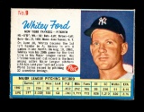 1962 Post Cereal Hand Cut Baseball Card #9 Hall of Famer Whitey Ford New Yo