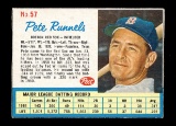 1962 Post Cereal Hand Cut Baseball Card #57 Pete Runnels Boston Red Sox EX/