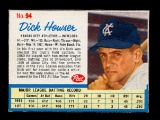 1962 Post Cereal Hand Cut Baseball Card #94 Dick Howser Kansas City Athleti