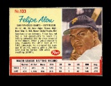 1962 Post Cereal Hand Cut Baseball Card #133 Felipe Alou San Francisco Gian