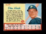 1962 Post Cereal Hand Cut Baseball Card #171 Don Hoak Pittsburgh Pirates EX