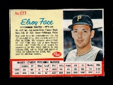 1962 Post Cereal Hand Cut Baseball Card #177 Elroy Face Pittsburgh Pirates