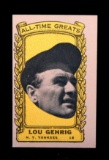 1963 Bazooka All Time Greats Baseball Card #15 Lou Gehrig New YorkYankees.