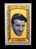 1963 Bazooka All Time Greats Baseball Card #22 Al Simmons Philadelphia Athl