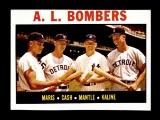 1964 Topps Baseball Card #331 A.L. Bombers Mickey Mantle, Roger Maris, Norm