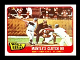1965 Topps Baseball Card #134 World Series Mantles Clutch HR. NM Condition