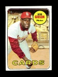 1969 Topps Baseball Card #200 Hall of Famer Bob Gibson St Louis Cardinals E