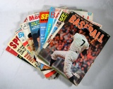 (10) Early 1960s Sports & Baseball Magazines with Mickey Mantle on The Fron