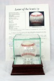 Autographed Baseball By Derek Jeter and Phil Rizzuto Both Considered To be