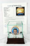 Autographed Baseball By Joe Dimaggio New York Yankees. Limited Edition #42/