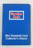 1991 Cacker Jack Mini Baseball Card Album. Contains 1st & 2nd Series Comple