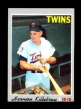 1970 Topps Baseball Card #150 Hall of Famer harmon Killebrew Minnesota Twin