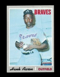 1970 Topps Baseball Card #500 Hall of Famer Hank Aaron Atlanta Braves. NM C