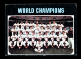 1971 Topps Baseball Card #1 World Champions EX Condition