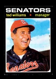 1971 Topps Baseball Card #380 Hall of Famer Ted Williams Washington Senator