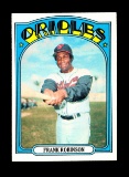 1972 Topps Baseball Card #100 Hall of Famer Frank Robinson Baltimore Oriole