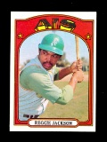 1972 Topps Baseball Card #435 Hall of Famer Reggie Jackson Oakland As. NM/M