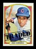1972 Topps Baseball Card #757 Traded Jose Cardenal Chicago Cubs NM/MT Condi