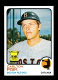 1973 Topps Baseball Card #193 Hall of Famer Carlton Fisk Boaton Red Sox NM/