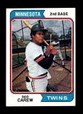 1974 Topps Baseball Card #50 Hall of Famer Rod Carew Minnesota Twins NM/MT