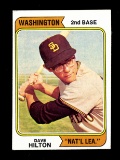 1974 Topps Baseball Card #148 Dave Hilton Washington Version NM+ Condition