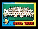 1975 Topps Baseball Card Error Blank Back Boston Red Sox Team NM/MT+ Condit