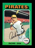 1975 Topps Baseball Card Error Blank Back Richie Zisk Pittsburgh Pirates NM