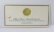 1977 Franklin Mint Collectors Society Charter Member Coin 24KT Gold on ster