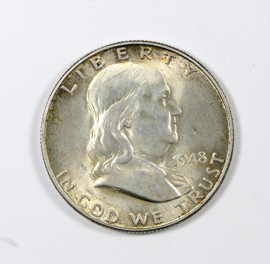 1948-D Franklin Half Dollar MS-64Full Bell Lines