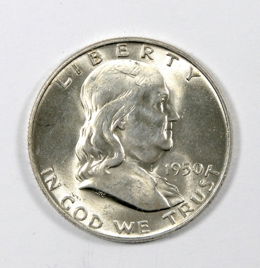 1950-D Franklin Half Dollar MS-64