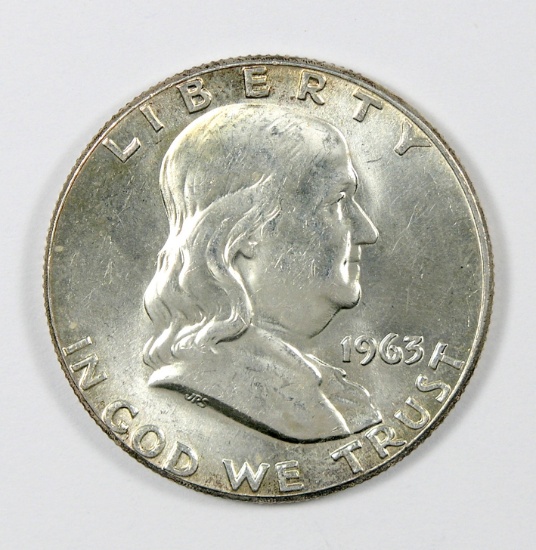 1963 Franklin Half Dollar MS-63
