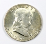 1961-D Franklin Half Dollar MS-64 Toned/Color