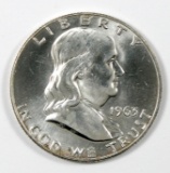 1963-D Franklin Half Dollar MS-63 Full Bell Lines