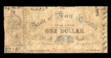 1866 State of North Carolina One Dollar Note
