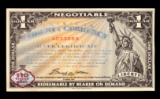 1998 $1 Siver Certificate American Liberty Currency.