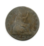 1863 Bitish Half Penny