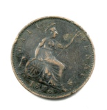 1876 Bitish Half Penny