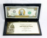 2003 United States Authentic Legal Tender $2 Note. Commemorating the $2 Bil