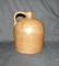 Vintage Large Stoneware Jug Dark Brown Glaze. No Cracks Unmarked.  9-1/2