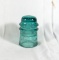 Vintage Am.Tel & Tel. Co. Blue Glass Insulator Good Condition Small Chips O